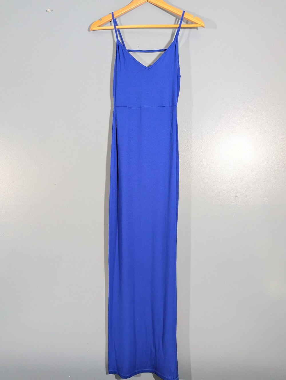 Asos Empire Waist Royal Blue Dress With Slit Size US 2 UK 6 EU 34
